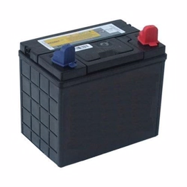 Batteri til hagetraktor 12 volt 24AH + pol til venstre